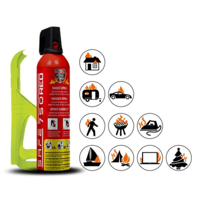 Safe SET Hasicí sprej 750 RED + držák 75F S-SAFE750RED-75F