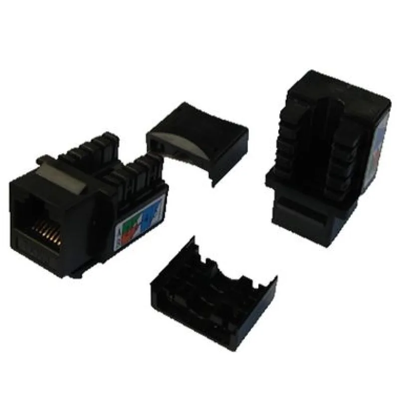 DATACOM Keystone UTP Cat5e samozárezový MINI čierny 4001