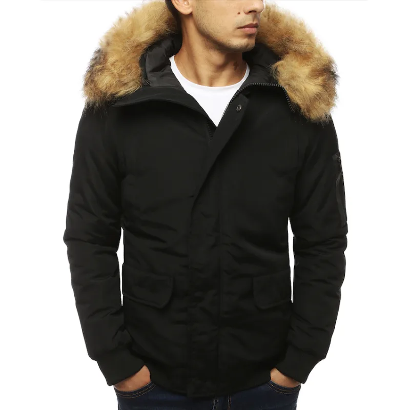 Pánska bunda zimná čierna Dstreet TX3940 XXL