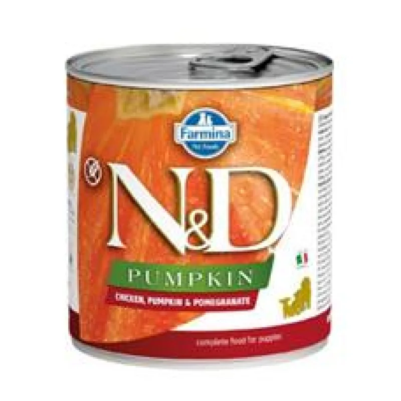 N&D DOG PUMPKIN Puppy Chicken & Pomegranate 285 g + 1 ks ZDARMA