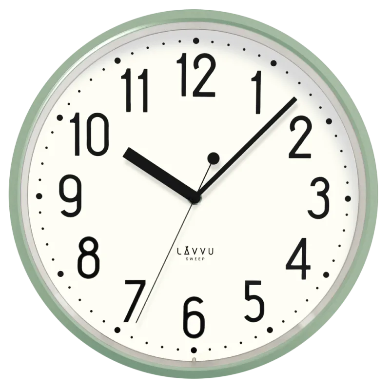 LAVVU Zelené hodiny PASTELS SWEEP - 3 ROKY ZÁRUKA ⌀29,5cm