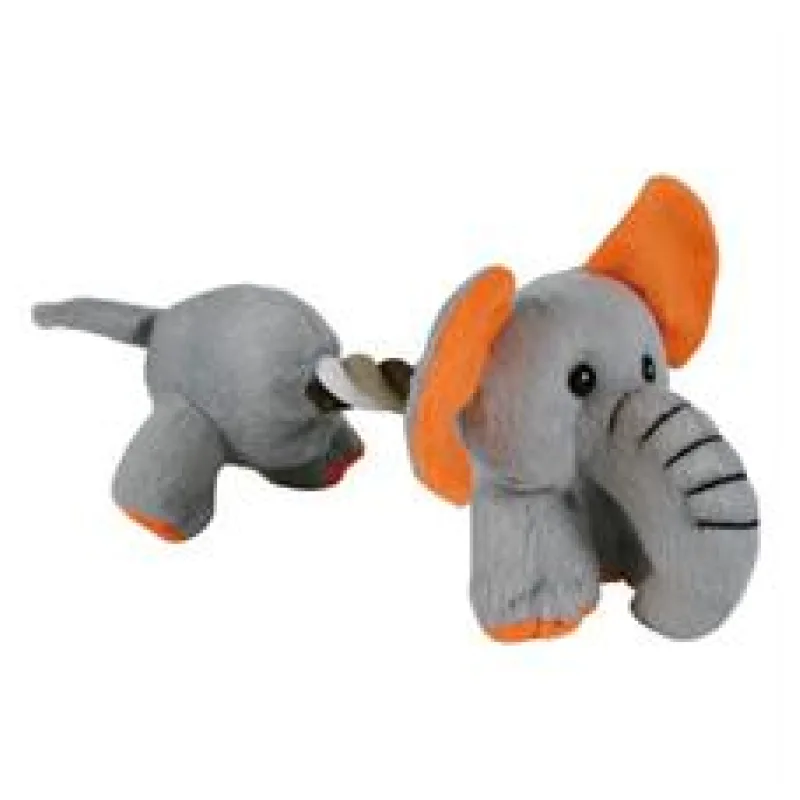 Plyšový pejsek/slon s bavlněnou šňůrou 17cm