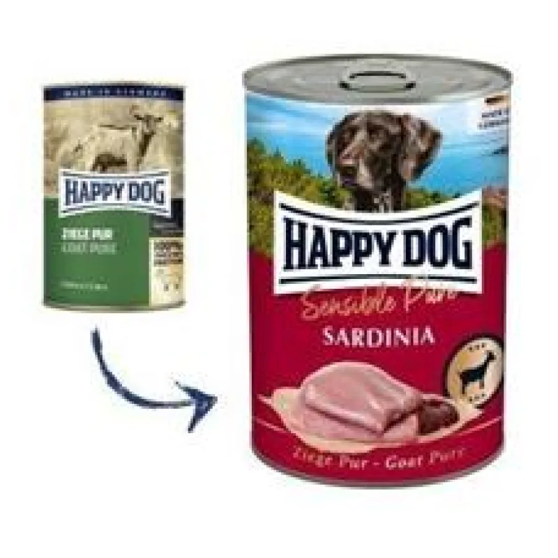 Happy dog Ziege Pur Sardinia - kozí 400g