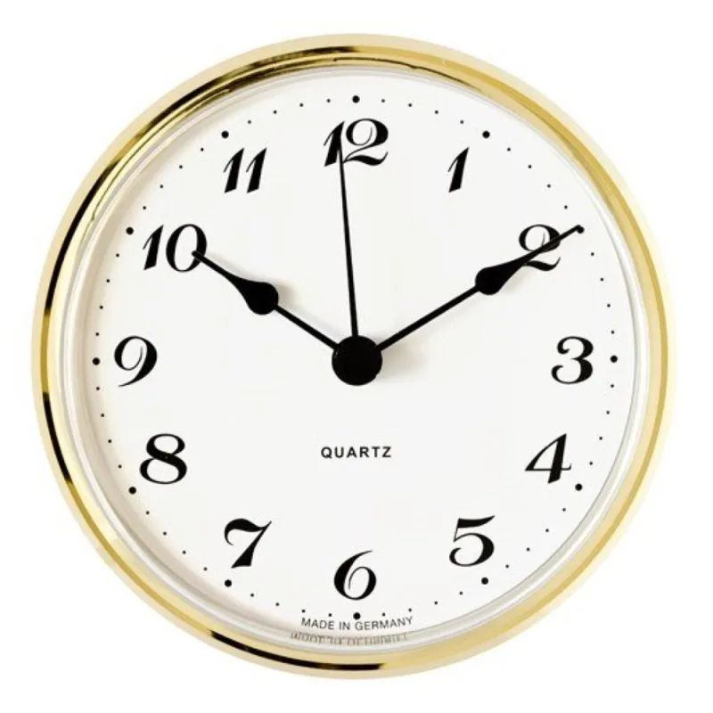 MPM Vestavné hodiny 66 mm - zlaté, arabské číslice 550/4169-02 E22.4781.001516