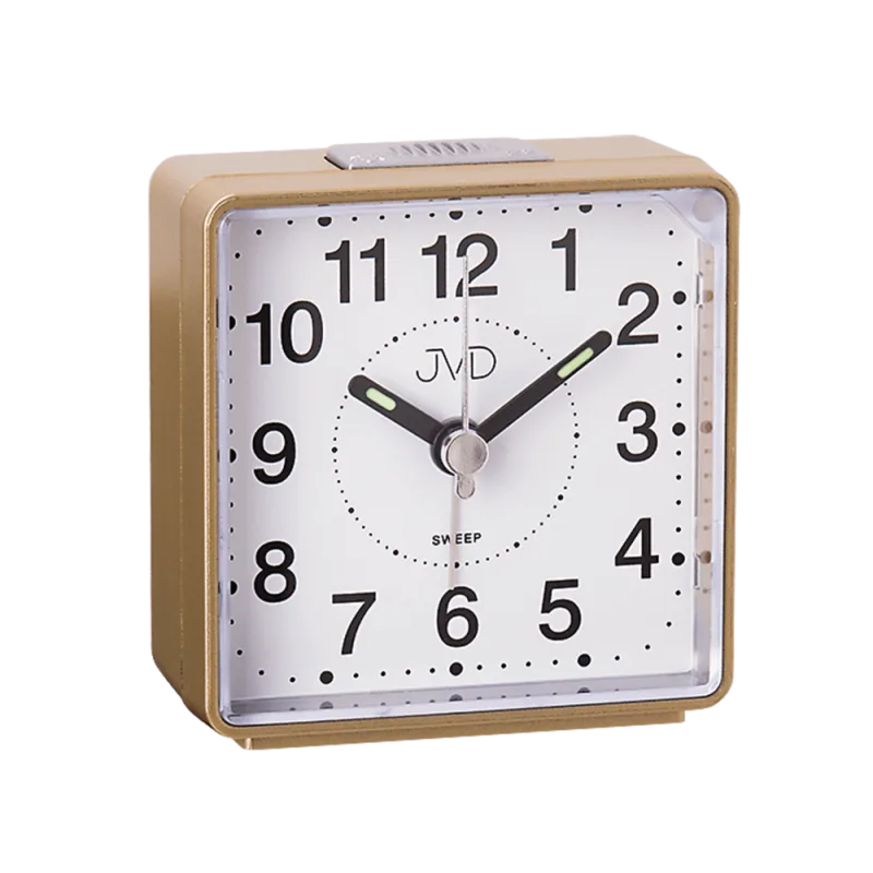 JVD Tichý netikající ručkový budík JVD SRP26.3 SWEEP s plynulým chodem (nejlevnější)