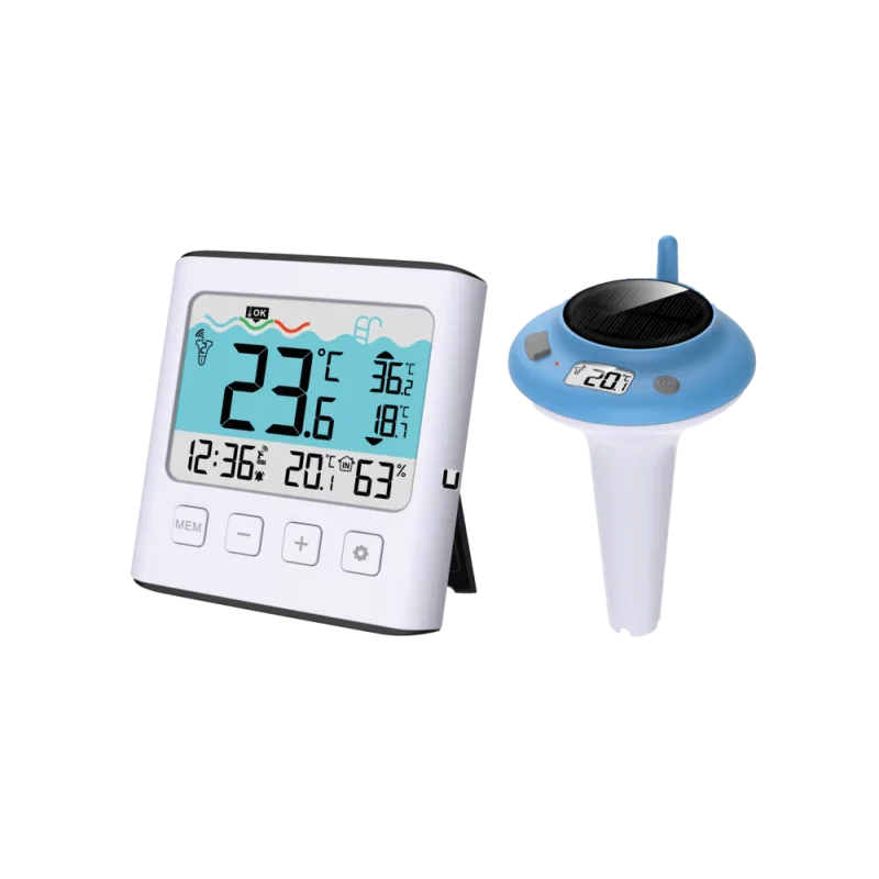 JVD Bílý digitální teploměr s venkovním čidlem JVD T777