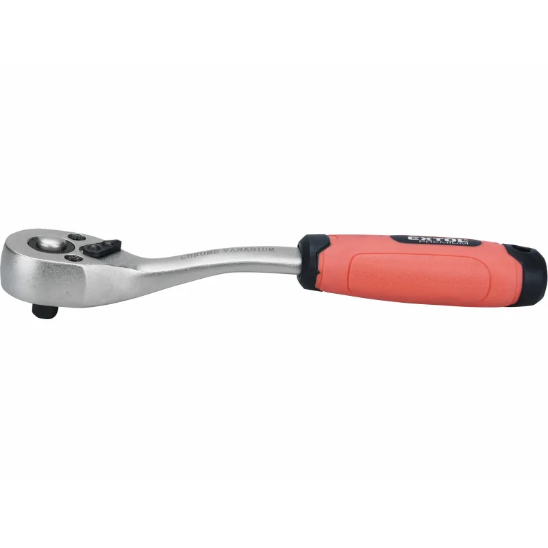 Račňa vyhnutá, 45 zubov, 1/4”, Crv, EXTOL PREMIUM