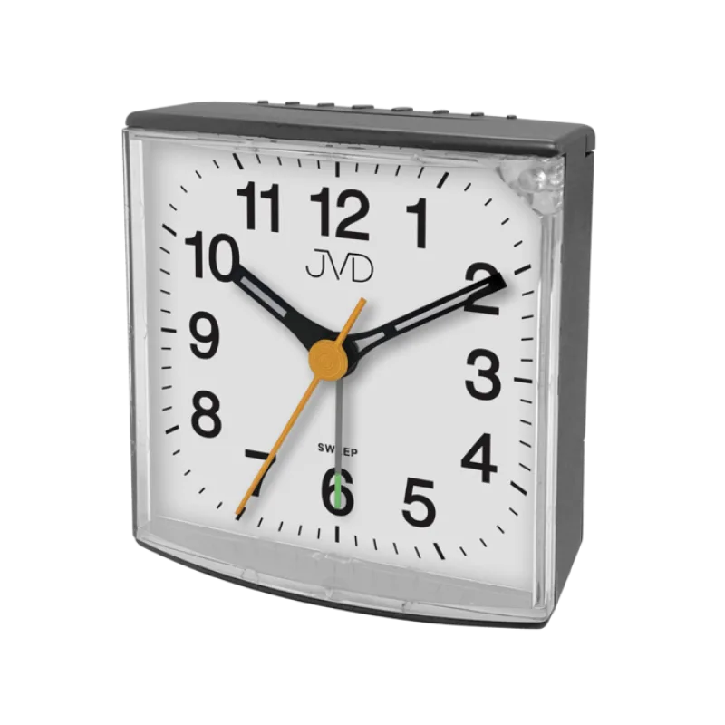 Malý netikajcí tichý přehledný budík JVD SRP002.2