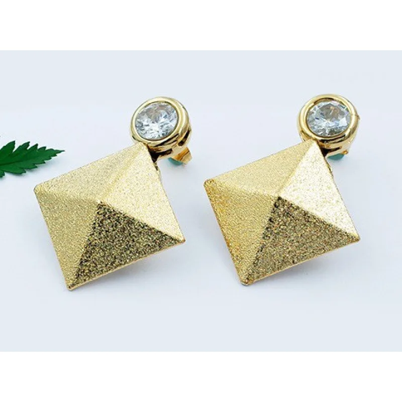 MPM Ocelové náušnice z chirurgické oceli Earrings 8121 - Gold