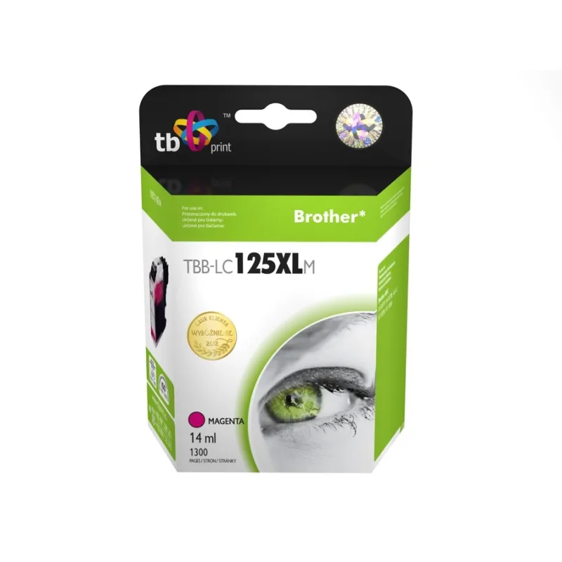 Ink.kaziet kompatibilný s Brother LC125XLM 100% new TBB-LC125XLM