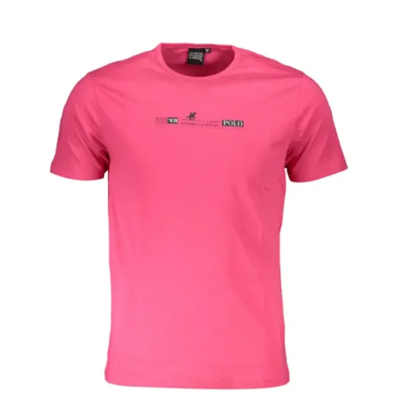 U.S. Grand Polo pánske tričko ružové UST-689