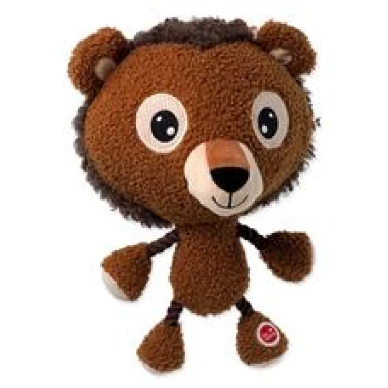 Hračka DOG FANTASY Big head lev plyšový pískací 30 cm