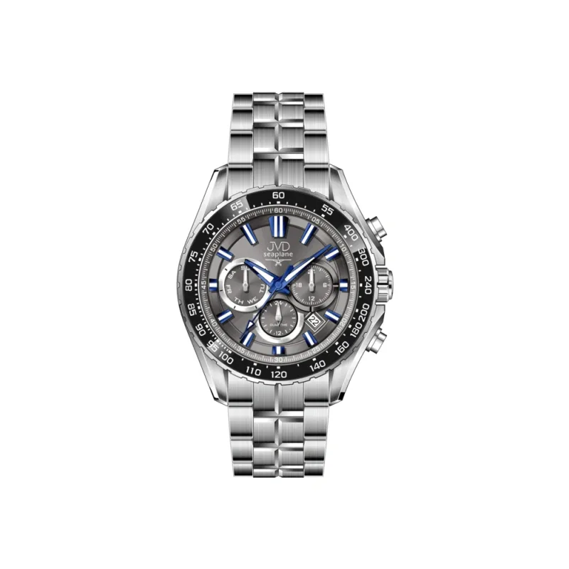 JVD Pánské ocelové vodotěsné ocelové hodinky - chronograf JVD JE1016.1