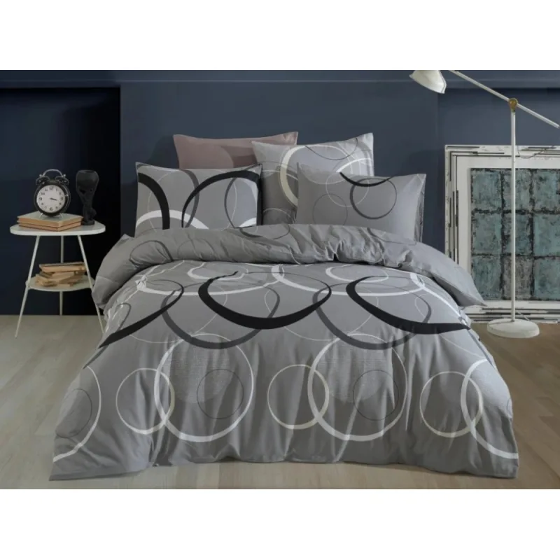 Bavlnené obliečky Toronto Grey 200x200/2x70x90 cm