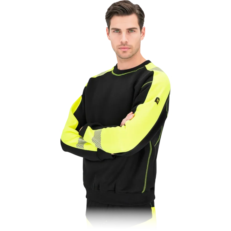 Leber&Hollman TRENT mikina HI-VIS Black/Yellov