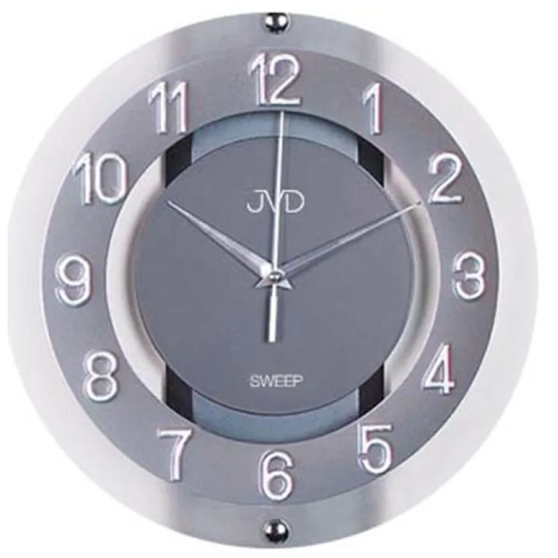 Luxusní skleněné netikající hodiny JVD NS2534.2