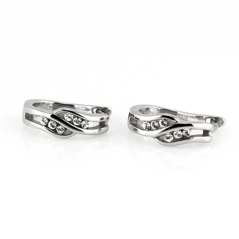 MPM Ocelové náušnice z chirurgické oceli Earrings 7755 - Silver
