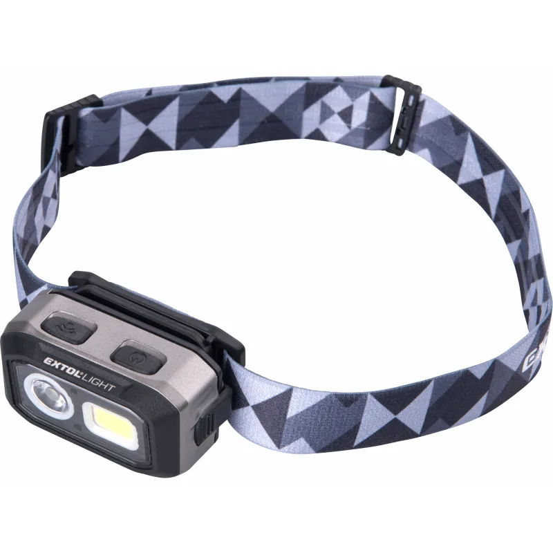 Čelovka s pohybovým senzorom 500lm, EXTOL LIGHT