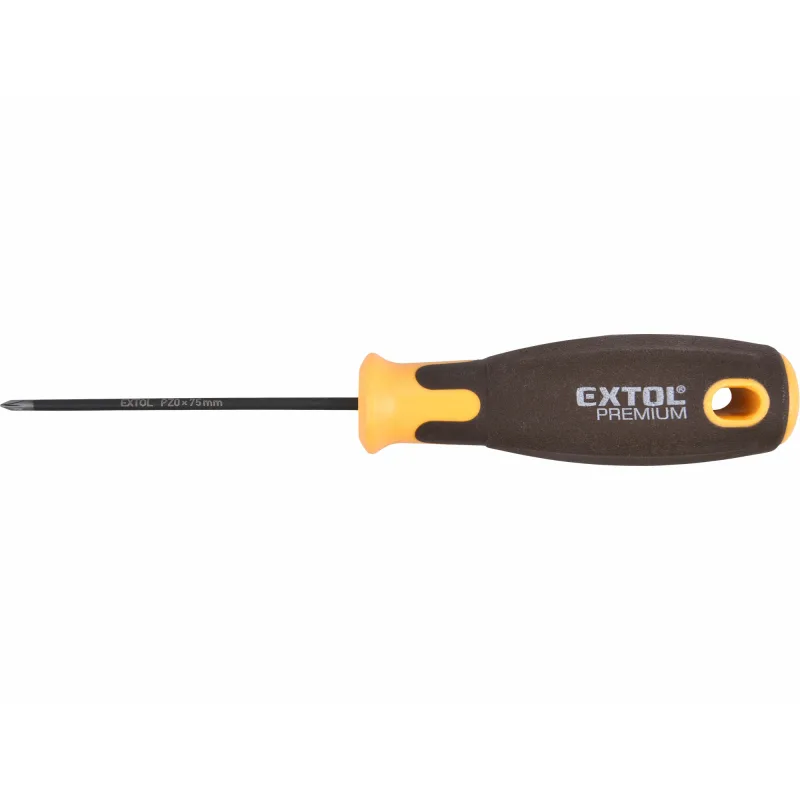 Skrutkovač krížový PH, magnetický, PZ0 x 75mm, CrV, EXTOL PREMIUM