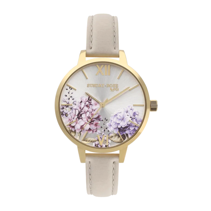 JVD Dámské elegantní náramkové hodinky SUNDAY ROSE Spirit BLOOM SUN-S08