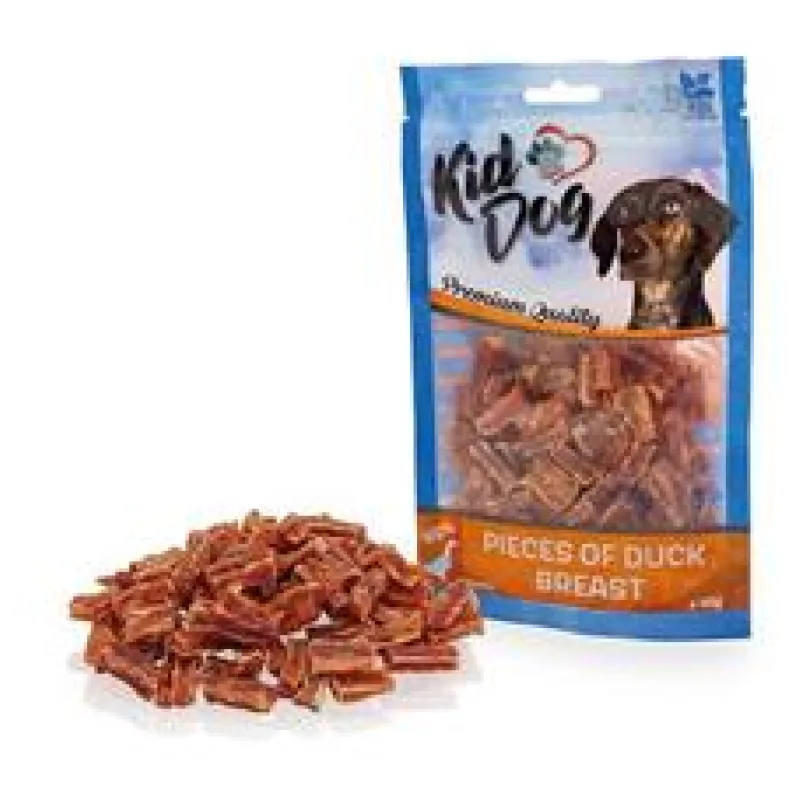 KIDDOG kachní prsa kousky 80 g