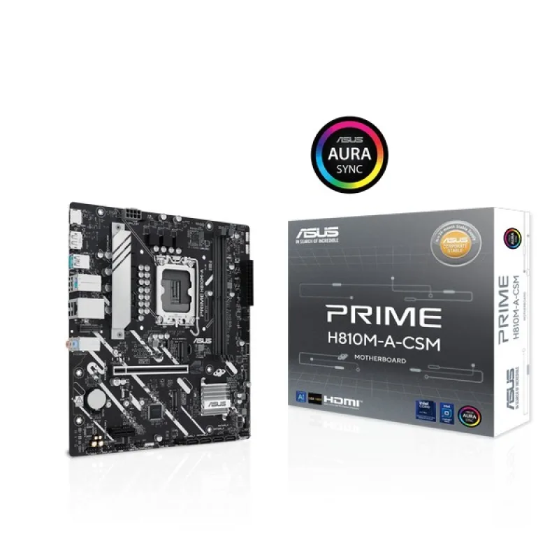 ASUS PRIME H810M-A-CSM soc 1851 H810 DDR5 mATX HDMI DP 90MB1KK0-M0EAYC