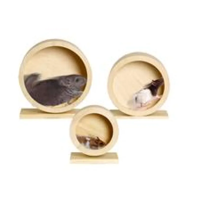 Karlie Dřevěné běhací kolo pro hlodavce, průměr 15cm