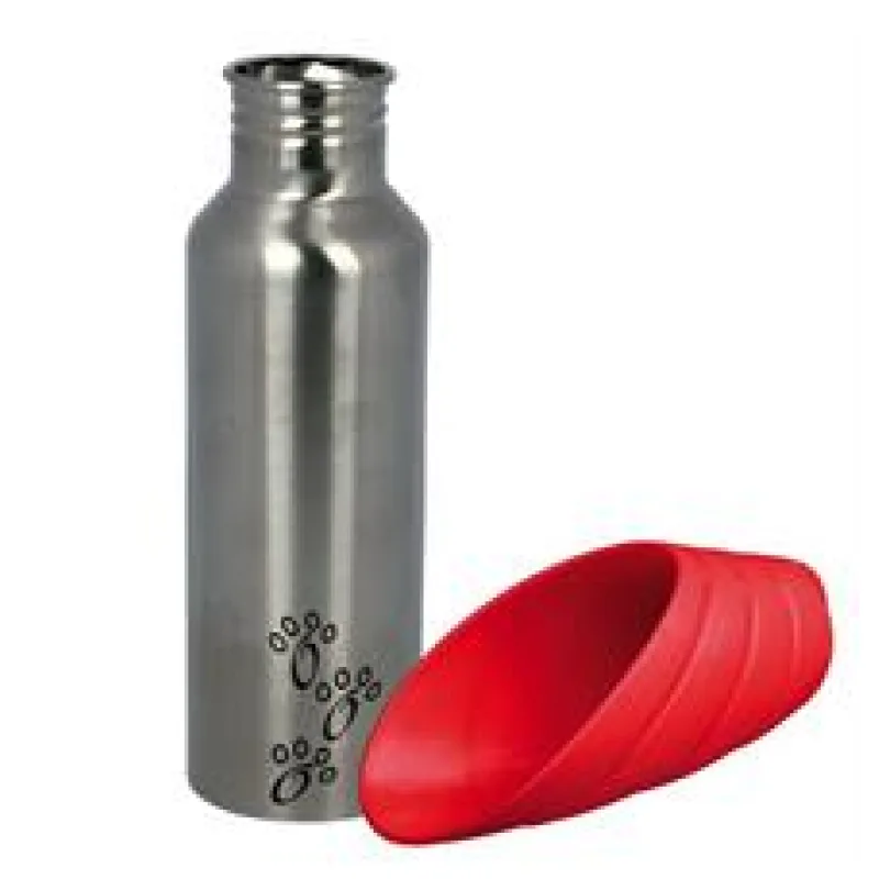 Láhev kovová s plastovou miskou 300 ml