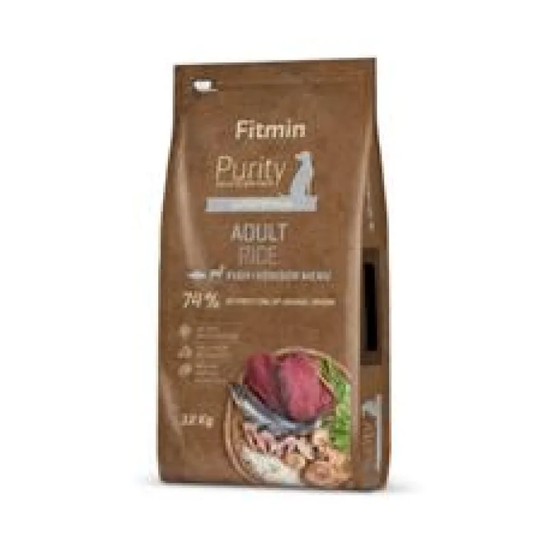 Fitmin kompletní krmivo pro psy Purity Rice Adult Fish&Venison 2 x 12 kg