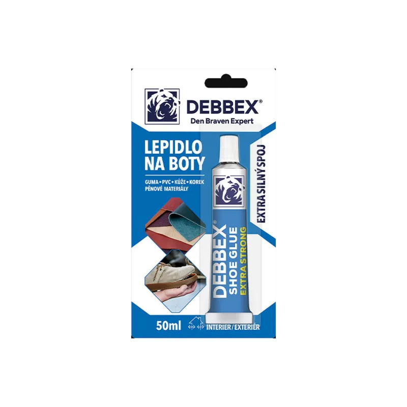 Lepidlo na topánky 50ml, bledožlté, Den Braven