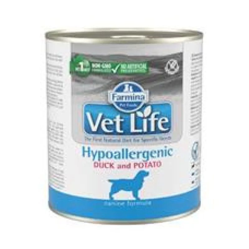 Vet Life Natural Dog konz. Hypoaller Duck&Potato 300g