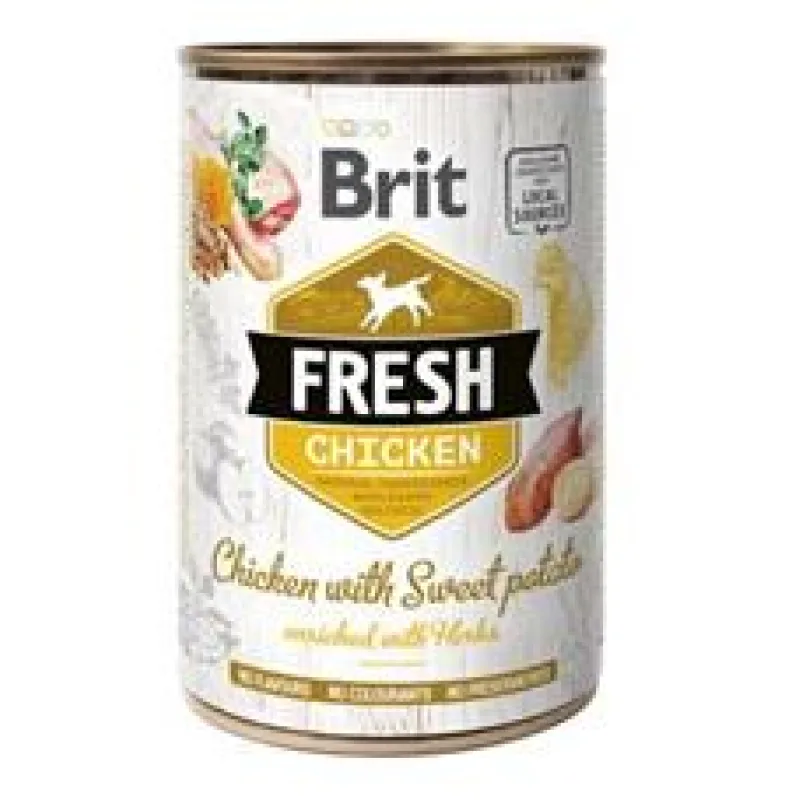 Brit Dog Fresh konz Chicken with Sweet Potato 400 g