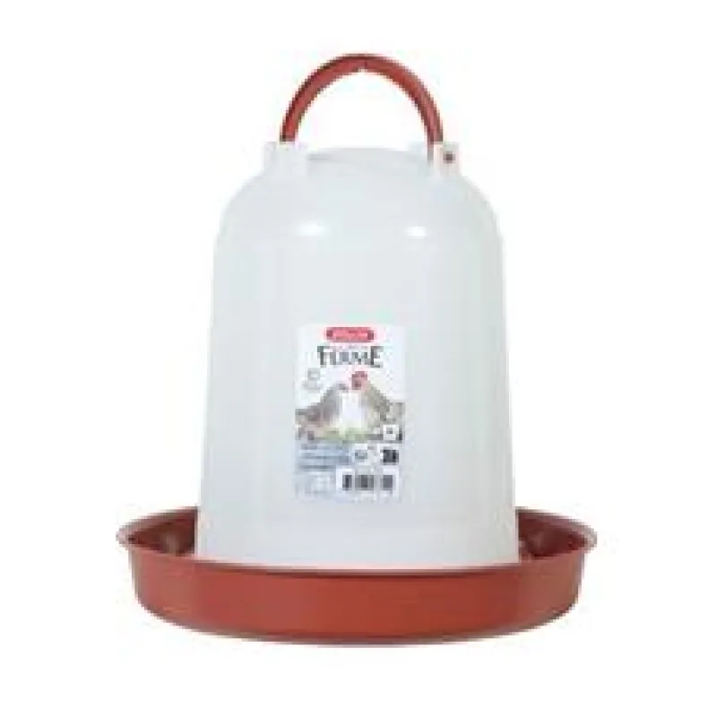 Žlab pitný pro drůbež Zolux 3l červená