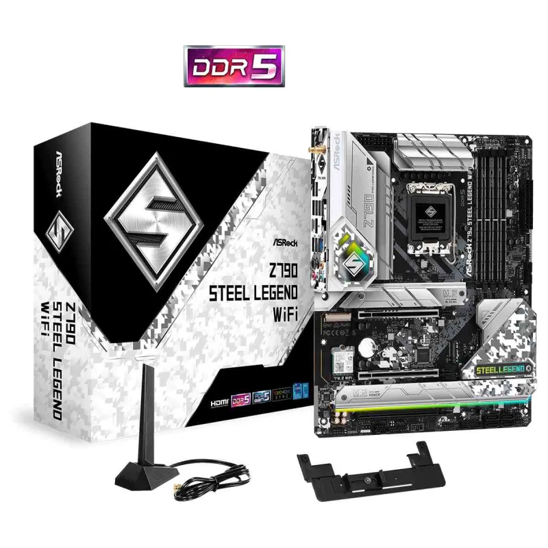 ASRock MB Sc LGA1700 Z790 STEEL LEGEND WIFI, Intel Z790, 4xDDR5, 1xDP,…
