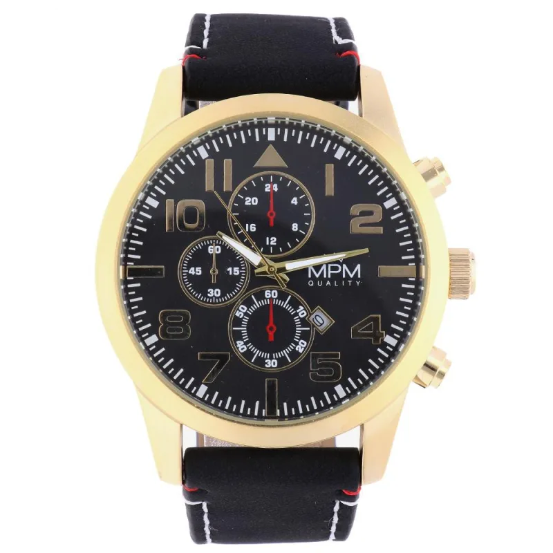 MPM Pánské kulaté přehledné hodinky MPM MPM Pilot 11276.H