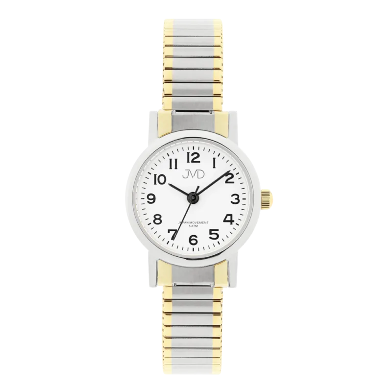JVD Dámské elegantní zlacené náramkové hodinky JVD steel J4010.8