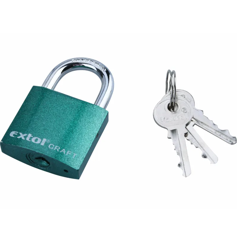 Zámok visací liatinový, 3 kľúče, 38mm, EXTOL CRAFT