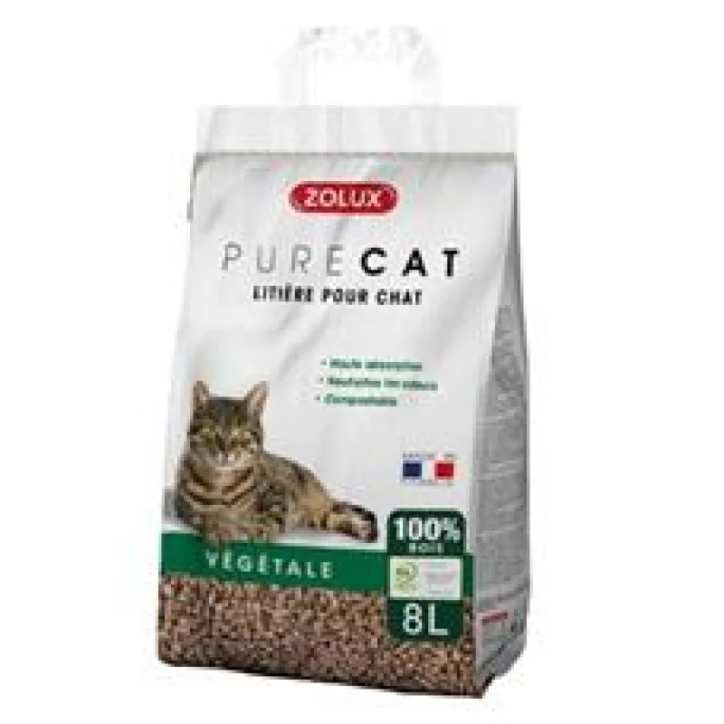 Podestýlka PURECAT Wooden Pellets 8l Zolux