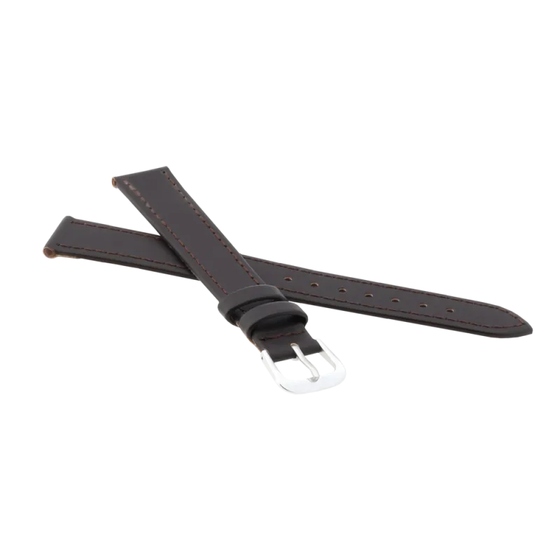 JVD Dámský černý kožený řemínek na hodinky R18202/12