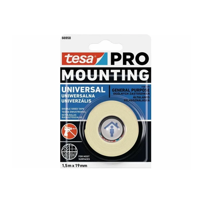 Páska 66958 montážna penová UNIVERSAL 19mm x 1,5m, Tesa