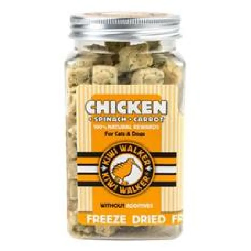 Pochoutka mrazem sušené kuře, špenát, mrkev 65g KW