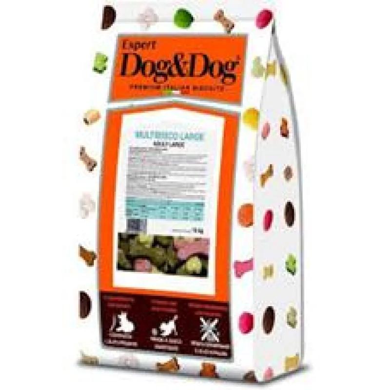 Dog & Dog Expert Multibisco velké sušenky 15 kg