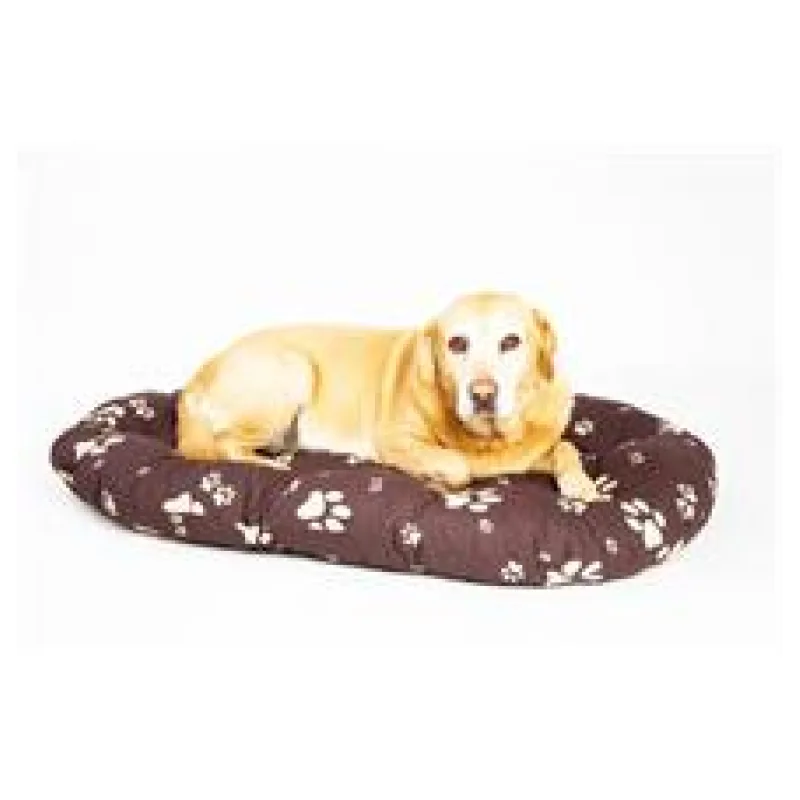 Polštář ovál bavl. Tlapka hnědo/béžová 100 cm