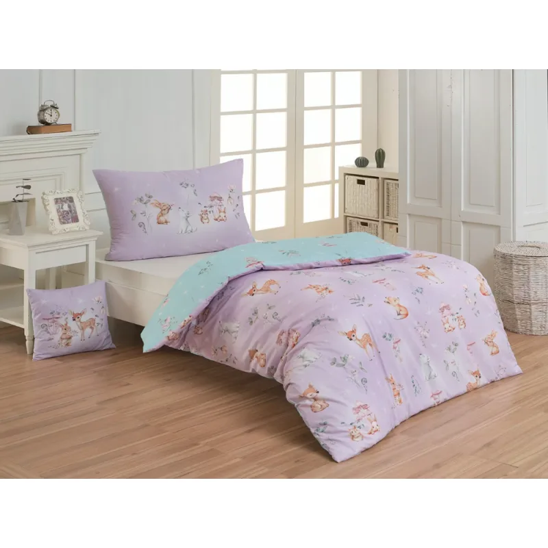 Matějovský Posteľné obliečky Bavlna Deluxe digitál Lesná rozprávka 70x90 cm