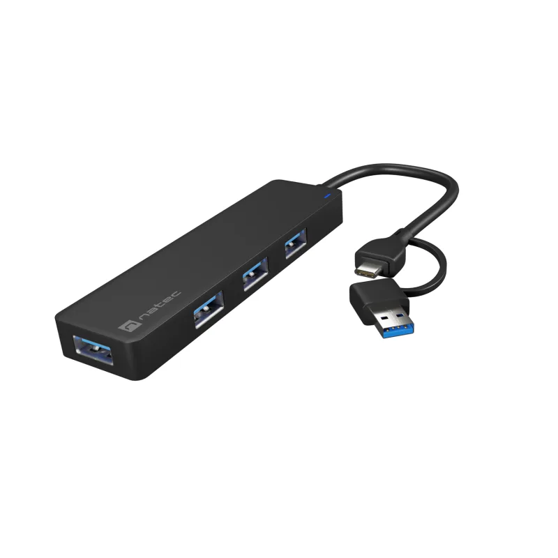 Rozbočovač Natec MAYFLY 4xUSB-A 3.0 HUB + USB-A adaptér NHU-2023