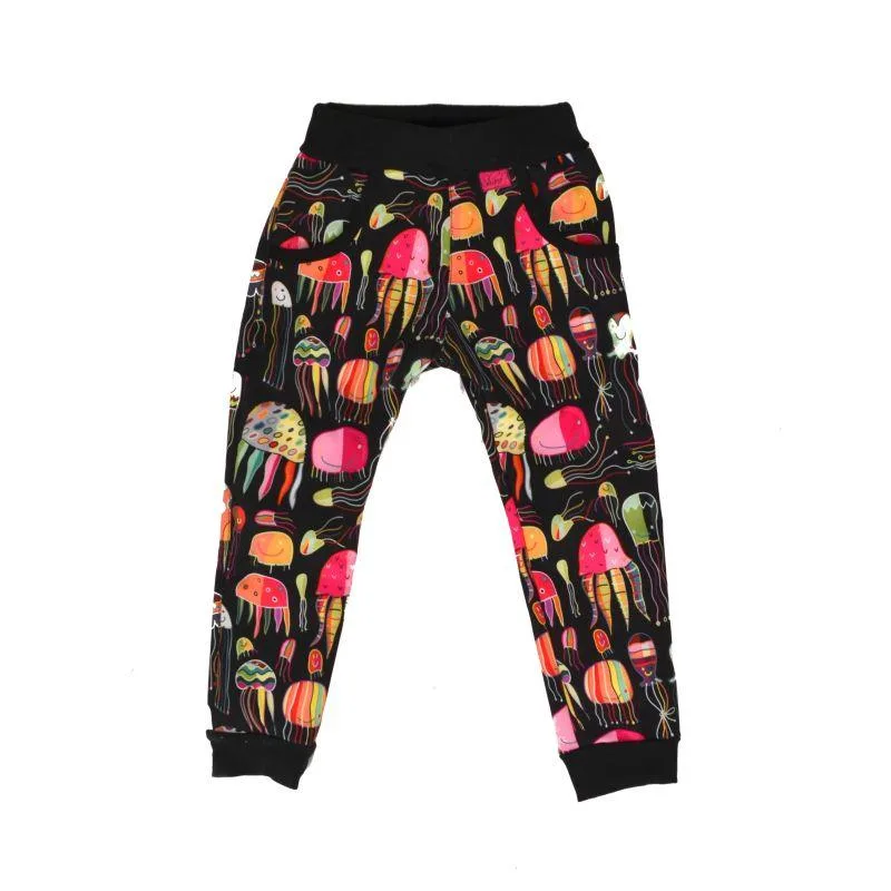 Detské nohavice softshellové - meduzy, veľ. 80-116