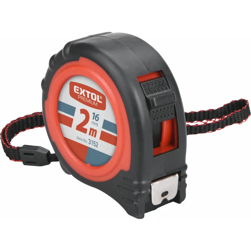 Meter zvinovaci Ø, 2m, šírka pásu 16mm, EXTOL PREMIUM
