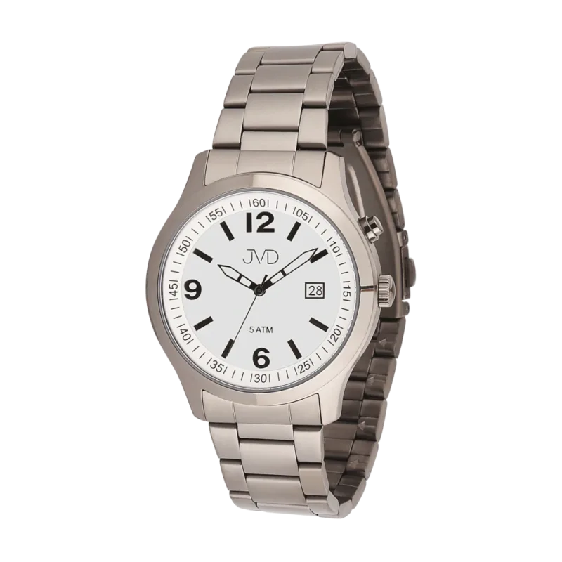 JVD Pánské černé ocelové voděodolné hodinky JVD J1132.2