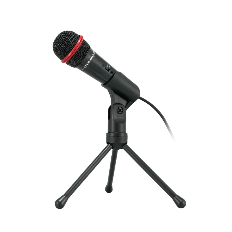 Stolný mikrofón C-TECH MIC-01, 3,5" stereo jack, 2.5m MIC-01