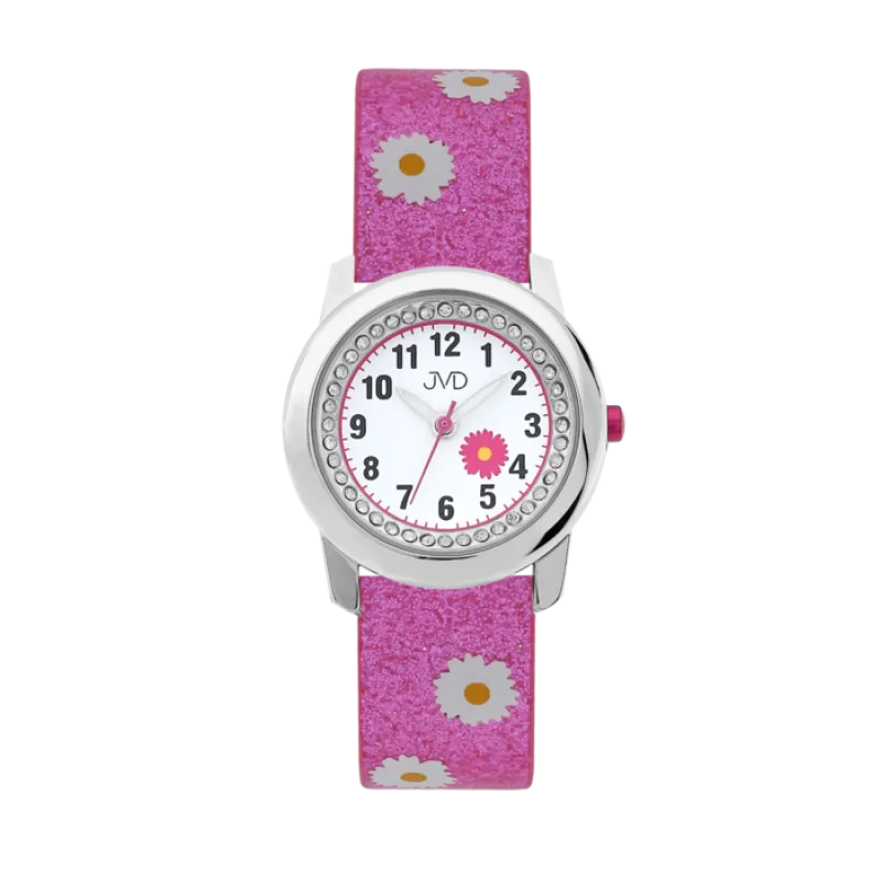 Dětské růžové náramkové hodinky JVD basic J7118.1